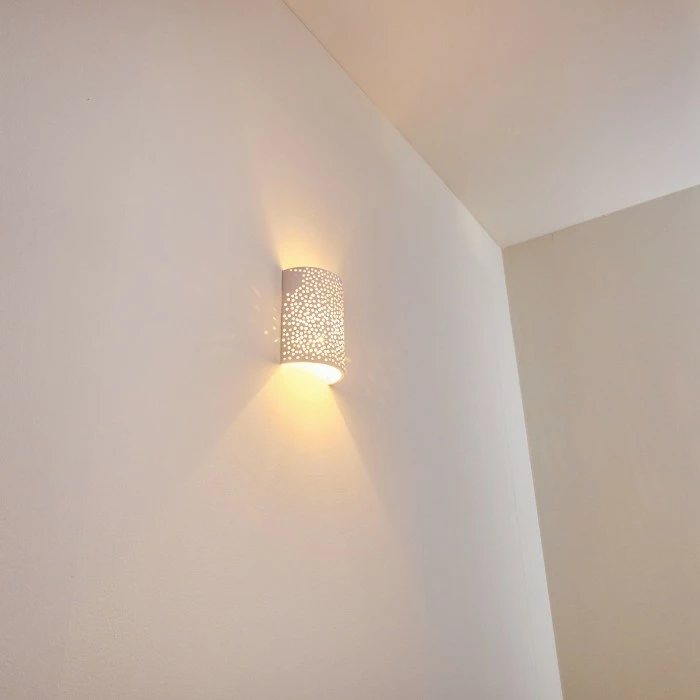 Hofstein Cusco Wandleuchte Weiß, 1-flammig 6 Hofstein Cusco Wandleuchte Weiß, 1-flammig – Bild 6