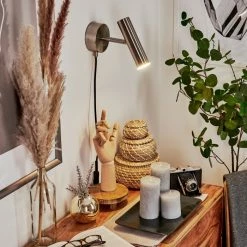 Hofstein Dalheim Wandleuchte LED Nickel-Matt, 1-flammig 22 Hofstein Dalheim Wandleuchte LED Nickel-Matt, 1-flammig -Wandleuchten Verkaufsgeschäft dalheim wandleuchte h3580356 10