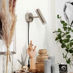 Hofstein Dalheim Wandleuchte LED Nickel-Matt, 1-flammig 23 Hofstein Dalheim Wandleuchte LED Nickel-Matt, 1-flammig -Wandleuchten Verkaufsgeschäft dalheim wandleuchte h3580356 11