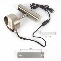 Hofstein Dalheim Wandleuchte LED Nickel-Matt, 1-flammig 16 Hofstein Dalheim Wandleuchte LED Nickel-Matt, 1-flammig -Wandleuchten Verkaufsgeschäft dalheim wandleuchte h3580356 4