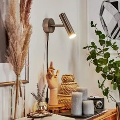 Hofstein Dalheim Wandleuchte LED Nickel-Matt, 1-flammig 20 Hofstein Dalheim Wandleuchte LED Nickel-Matt, 1-flammig -Wandleuchten Verkaufsgeschäft dalheim wandleuchte h3580356 8