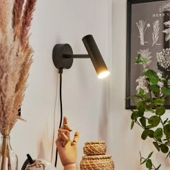 Hofstein Dalheim Wandleuchte LED Schwarz, 1-flammig -Wandleuchten Verkaufsgeschäft dalheim wandleuchte h3580370 10