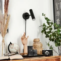 Hofstein Dalheim Wandleuchte LED Schwarz, 1-flammig -Wandleuchten Verkaufsgeschäft dalheim wandleuchte h3580370 11