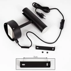 Hofstein Dalheim Wandleuchte LED Schwarz, 1-flammig -Wandleuchten Verkaufsgeschäft dalheim wandleuchte h3580370 4