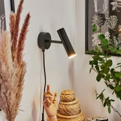 Hofstein Dalheim Wandleuchte LED Schwarz, 1-flammig -Wandleuchten Verkaufsgeschäft dalheim wandleuchte h3580370 6