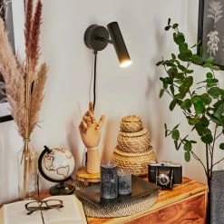 Hofstein Dalheim Wandleuchte LED Schwarz, 1-flammig -Wandleuchten Verkaufsgeschäft dalheim wandleuchte h3580370 8