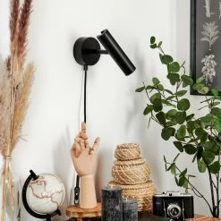 Hofstein Dalheim Wandleuchte LED Schwarz, 1-flammig -Wandleuchten Verkaufsgeschäft dalheim wandleuchte h3580370 9