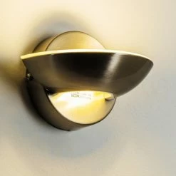 Hofstein Dominical Wandleuchte LED Nickel-Matt, 2-flammig -Wandleuchten Verkaufsgeschäft dominical wandleuchte h3001851 13