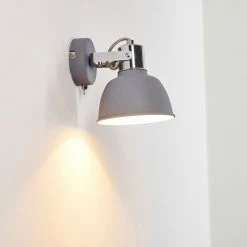 Hofstein Dompierre Wandleuchte Grau, Weiß, 1-flammig -Wandleuchten Verkaufsgeschäft dompierre wandleuchte h3158197 do1 10