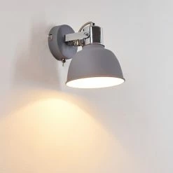 Hofstein Dompierre Wandleuchte Grau, Weiß, 1-flammig -Wandleuchten Verkaufsgeschäft dompierre wandleuchte h3158197 do1 2