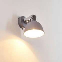 Hofstein Dompierre Wandleuchte Grau, Weiß, 1-flammig -Wandleuchten Verkaufsgeschäft dompierre wandleuchte h3158197 do1 7