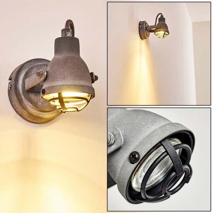 Hofstein Drobak Wandleuchte LED Grau, 1-flammig 1 Hofstein Drobak Wandleuchte LED Grau, 1-flammig