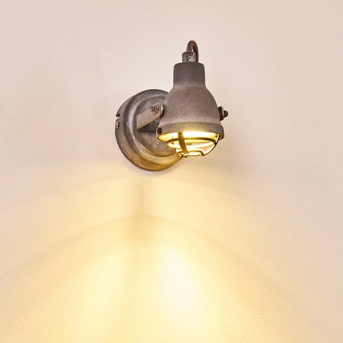 Hofstein Drobak Wandleuchte LED Grau, 1-flammig 3 Hofstein Drobak Wandleuchte LED Grau, 1-flammig – Bild 3