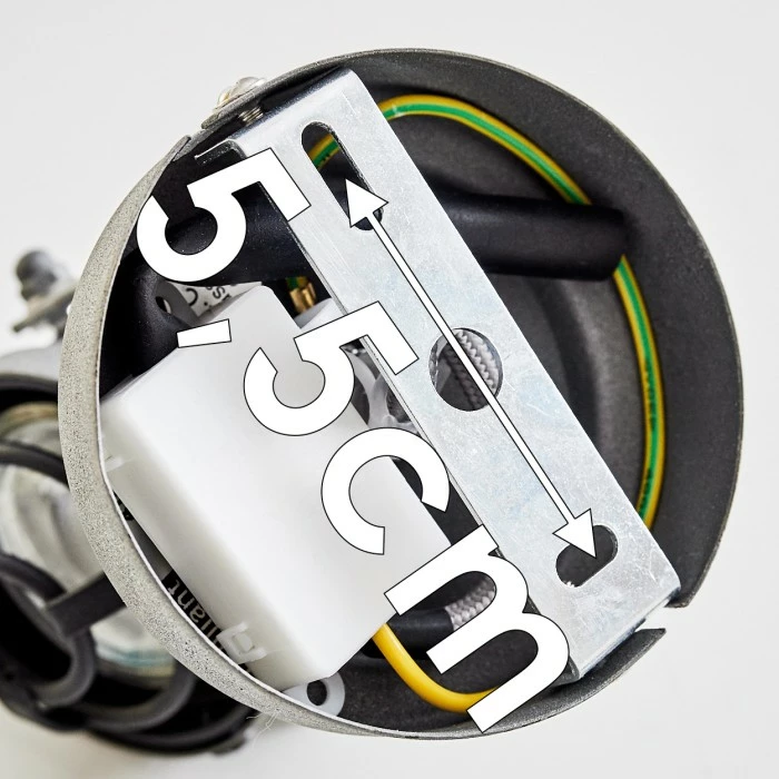 Hofstein Drobak Wandleuchte LED Grau, 1-flammig 21 Hofstein Drobak Wandleuchte LED Grau, 1-flammig – Bild 21