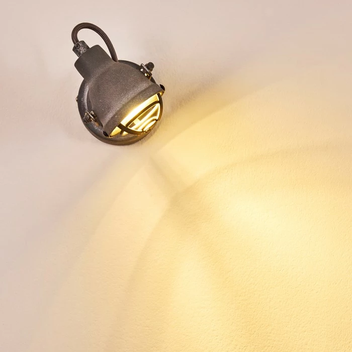 Hofstein Drobak Wandleuchte LED Grau, 1-flammig 7 Hofstein Drobak Wandleuchte LED Grau, 1-flammig – Bild 7