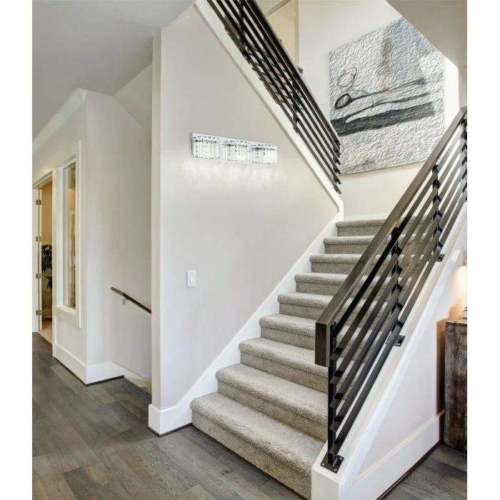 Eglo Leuchten EGLO FUERTESCUSA Wandleuchte LED Chrom, Kristalloptik, 3-flammig 2 Eglo Leuchten EGLO FUERTESCUSA Wandleuchte LED Chrom, Kristalloptik, 3-flammig – Bild 2