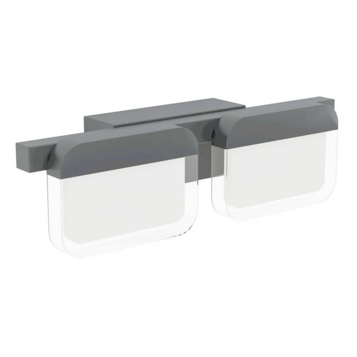 Eglo Leuchten ERVIDEL Wandleuchte LED Schwarz, 2-flammig 2 Eglo Leuchten ERVIDEL Wandleuchte LED Schwarz, 2-flammig – Bild 2