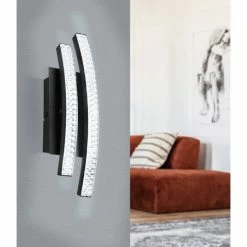 Eglo Leuchten LEJIAS Wandleuchte LED Schwarz, 1-flammig