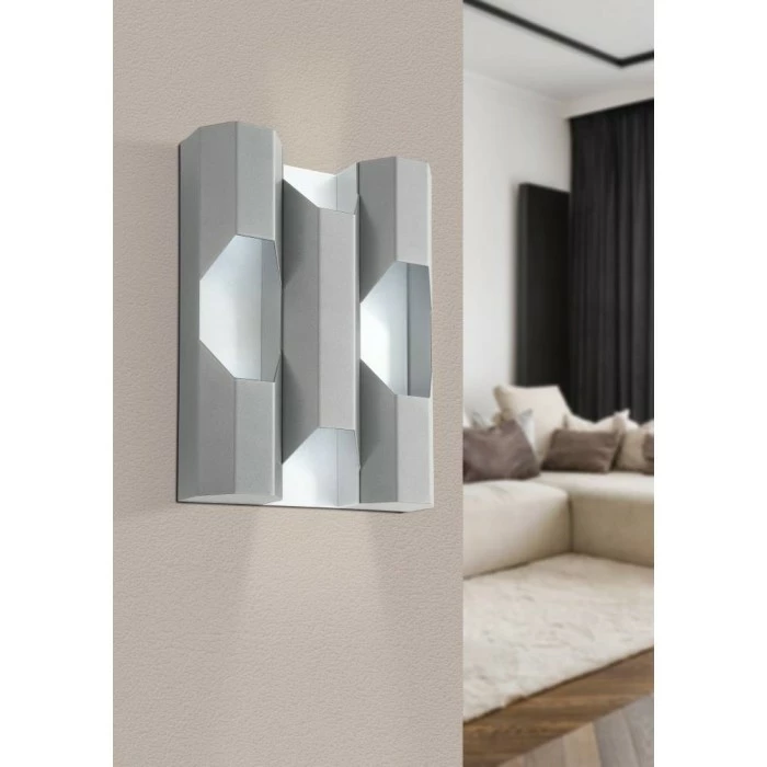 Eglo Leuchten ZINACUA Wandleuchte LED Silber, 4-flammig 1 Eglo Leuchten ZINACUA Wandleuchte LED Silber, 4-flammig