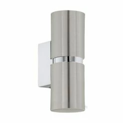 Eglo Leuchten Eglo PASSA Wandleuchte LED Nickel-Matt, 2-flammig