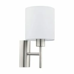 Eglo Leuchten Eglo PASTERI Wandleuchte Nickel-Matt, 1-flammig