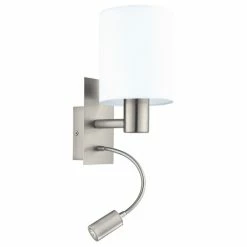 Eglo Leuchten Eglo PASTERI Wandleuchte LED Nickel-Matt, 2-flammig