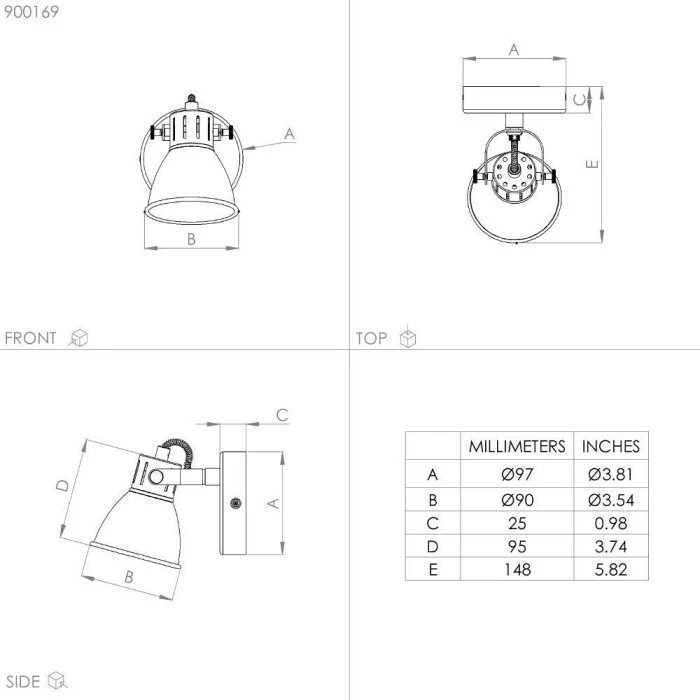Eglo Leuchten Eglo SERAS Wandleuchte LED Messing, Gold, 1-flammig 3 Eglo Leuchten Eglo SERAS Wandleuchte LED Messing, Gold, 1-flammig – Bild 3