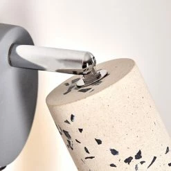 Hofstein Elkhorn Wandleuchte Chrom, Grau, Steinoptik, 1-flammig -Wandleuchten Verkaufsgeschäft elkhorn wandleuchte h3350683 12