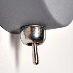 Hofstein Elkhorn Wandleuchte Chrom, Grau, Steinoptik, 1-flammig -Wandleuchten Verkaufsgeschäft elkhorn wandleuchte h3350683 2