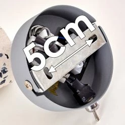 Hofstein Elkhorn Wandleuchte Chrom, Grau, Steinoptik, 1-flammig -Wandleuchten Verkaufsgeschäft elkhorn wandleuchte h3350683 3