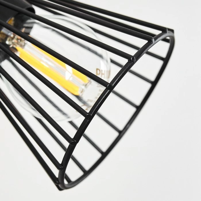 Hofstein Errested Wandleuchte Schwarz, Holz dunkel, 1-flammig 21 Hofstein Errested Wandleuchte Schwarz, Holz dunkel, 1-flammig – Bild 21