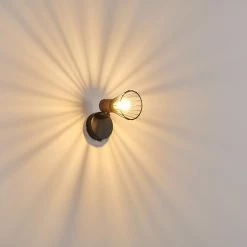 Hofstein Errested Wandleuchte Schwarz, Holz dunkel, 1-flammig 28 Hofstein Errested Wandleuchte Schwarz, Holz dunkel, 1-flammig -Wandleuchten Verkaufsgeschäft errested wandleuchte h3340943 do1 5