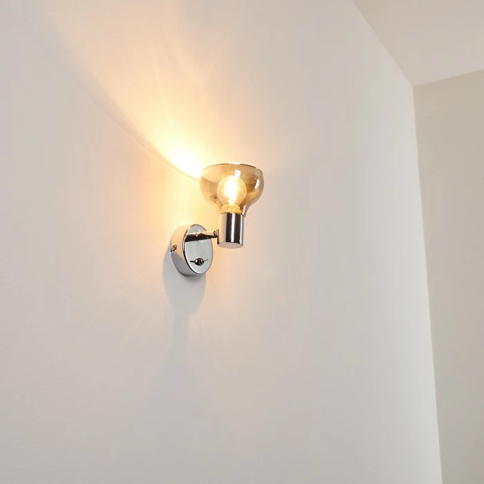 Hofstein Esberg Wandleuchte Chrom, 1-flammig 14 Hofstein Esberg Wandleuchte Chrom, 1-flammig – Bild 14