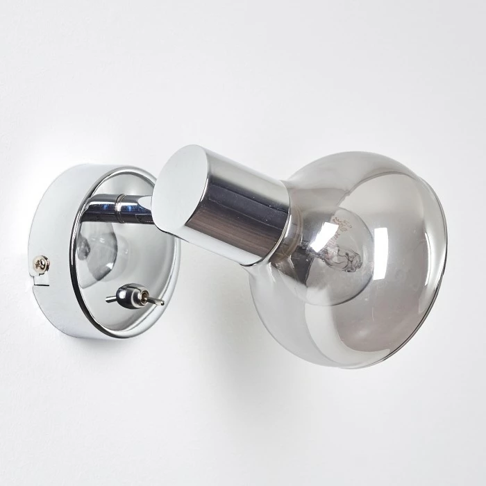 Hofstein Esberg Wandleuchte Chrom, 1-flammig 6 Hofstein Esberg Wandleuchte Chrom, 1-flammig – Bild 6