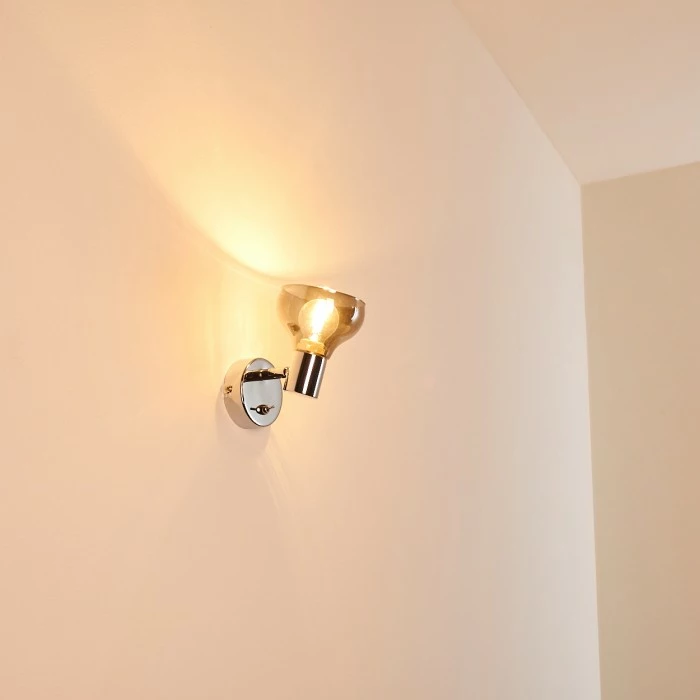 Hofstein Esberg Wandleuchte Chrom, 1-flammig 7 Hofstein Esberg Wandleuchte Chrom, 1-flammig – Bild 7