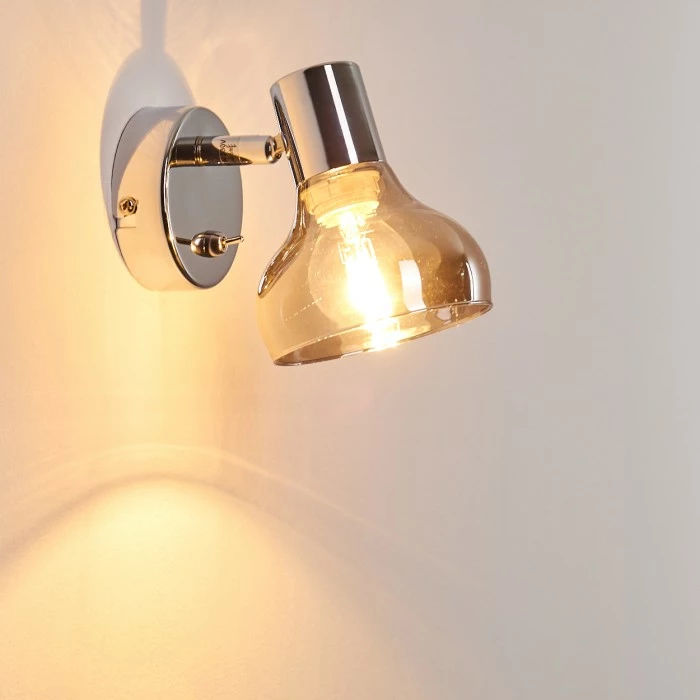 Hofstein Esberg Wandleuchte Chrom, 1-flammig 8 Hofstein Esberg Wandleuchte Chrom, 1-flammig – Bild 8