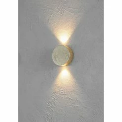 Escale SUN Wandleuchte LED Gold, 2-flammig