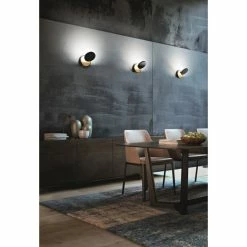 Fabas Luce Ara Wandleuchte LED Schwarz, Gold, 1-flammig -Wandleuchten Verkaufsgeschäft fabas luce ara wandleuchte 3452 21 101 3