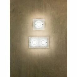 Fabas Luce Bali Wandleuchte LED Silber, 2-flammig