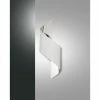 Fabas Luce Fanes Wandleuchte LED Chrom, Wei&szlig;, 1-flammig