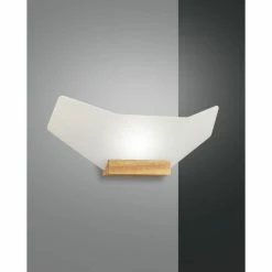Fabas Luce Flap Wandleuchte LED Braun, 1-flammig