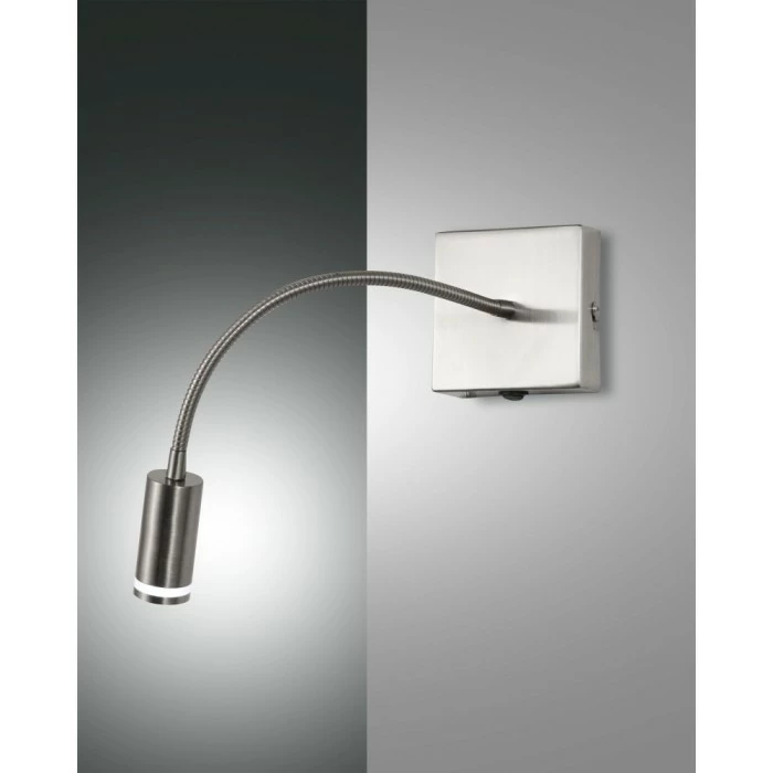 Fabas Luce Portici Wandleuchte LED Nickel-Matt, 1-flammig 1 Fabas Luce Portici Wandleuchte LED Nickel-Matt, 1-flammig