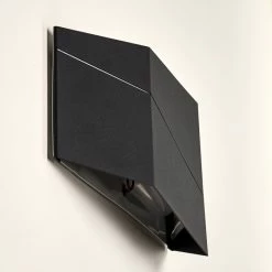 Hofstein Fanas Wandleuchte LED Schwarz, 1-flammig -Wandleuchten Verkaufsgeschäft fanas wandleuchte h3295847 do1 16