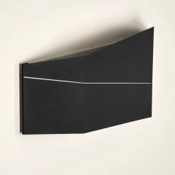 Hofstein Fanas Wandleuchte LED Schwarz, 1-flammig -Wandleuchten Verkaufsgeschäft fanas wandleuchte h3295847 do1 5