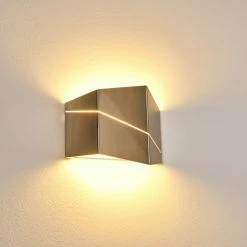 Hofstein Fanas Wandleuchte LED Nickel-Matt, 1-flammig 18 Hofstein Fanas Wandleuchte LED Nickel-Matt, 1-flammig -Wandleuchten Verkaufsgeschäft fanas wandleuchte h3296363 do1 2