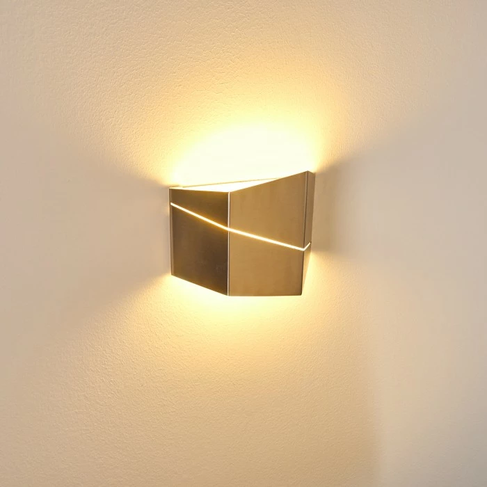 Hofstein Fanas Wandleuchte LED Nickel-Matt, 1-flammig 4 Hofstein Fanas Wandleuchte LED Nickel-Matt, 1-flammig – Bild 4