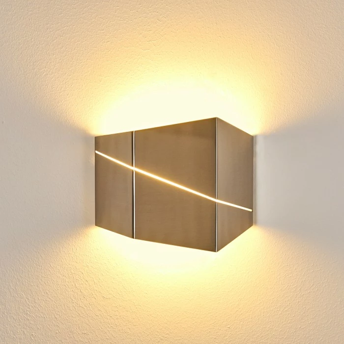 Hofstein Fanas Wandleuchte LED Nickel-Matt, 1-flammig 7 Hofstein Fanas Wandleuchte LED Nickel-Matt, 1-flammig – Bild 7