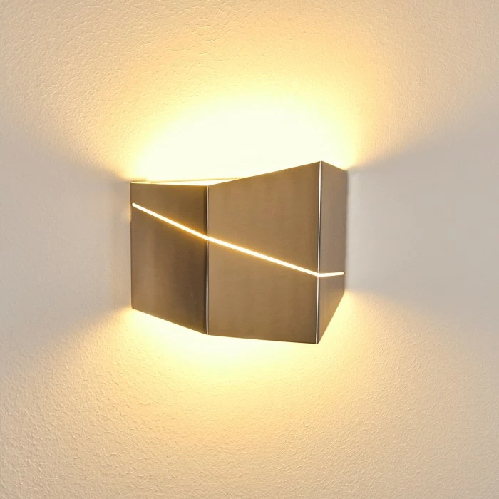 Hofstein Fanas Wandleuchte LED Nickel-Matt, 1-flammig 8 Hofstein Fanas Wandleuchte LED Nickel-Matt, 1-flammig – Bild 8