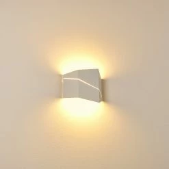 Hofstein Fanas Wandleuchte LED Weiß, 1-flammig -Wandleuchten Verkaufsgeschäft fanas wandleuchte h3296387 do1 14