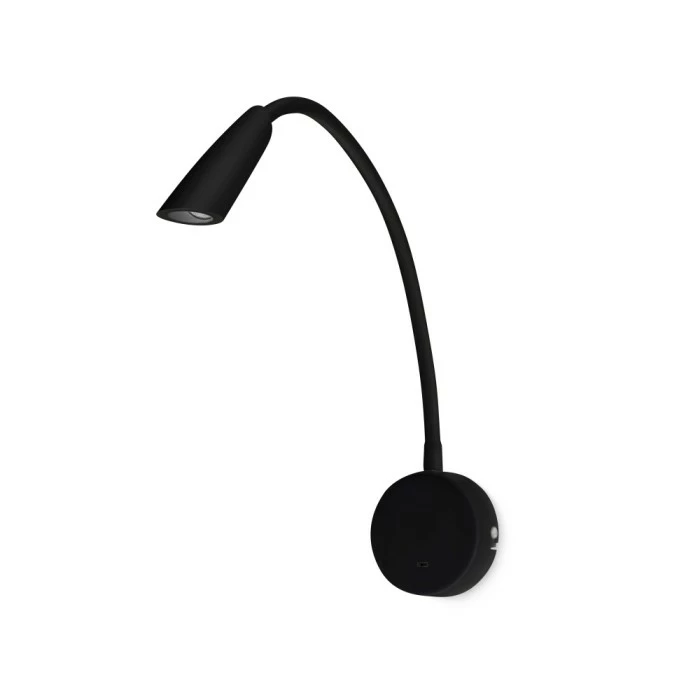 Faro Barcelona Boken Wandleuchte LED Schwarz, 1-flammig 1 Faro Barcelona Boken Wandleuchte LED Schwarz, 1-flammig